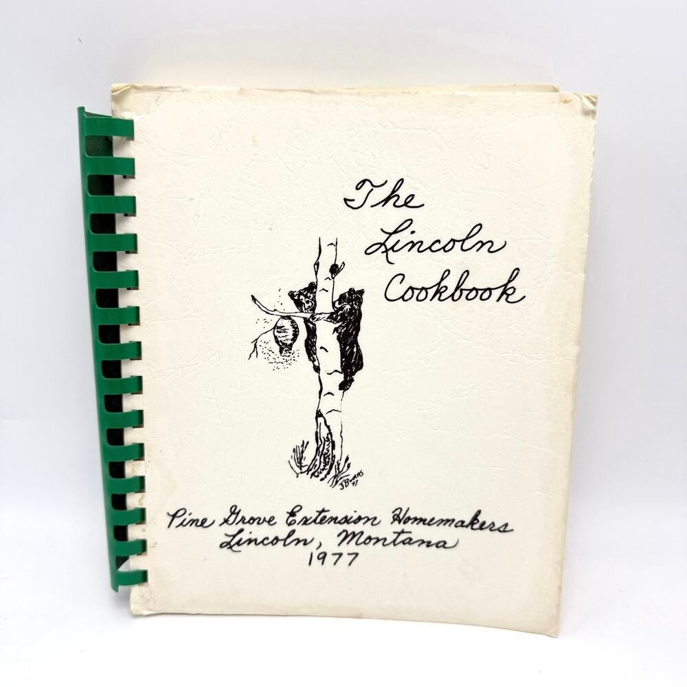 Lincoln Montana Cookbook Vintage 1970s Pine Grove Extension Homemakers Recipes